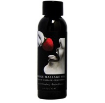 Earthly Body Edible Massage Oil-Strawberry 2oz